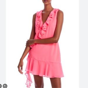 NWT Milly Noelle Chiffon Ruffled Mini Dress